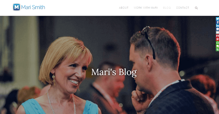 Marie Smith Blog Website Example