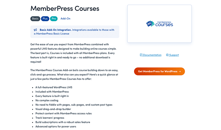 MemberPress Courses Add-on