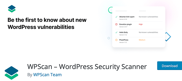 WPScan WordPress Security Plugin