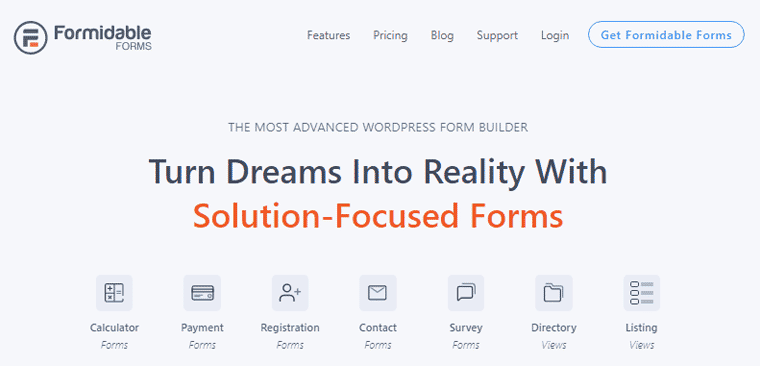 Formidable Forms Contact Form Plugin For WordPress