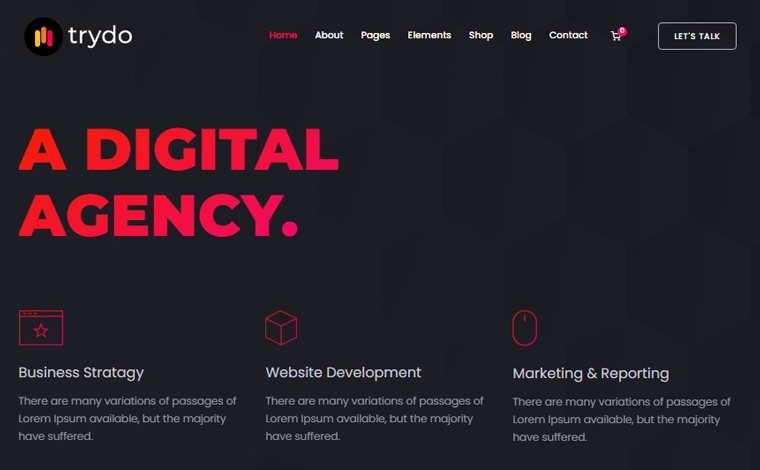 Trydo Digital Agency WordPress Theme