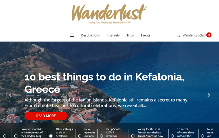 Wanderlust Magazine Website To Plan Your Next Trip