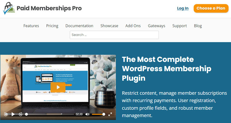 Paid Membership Pro WordPress Plugin