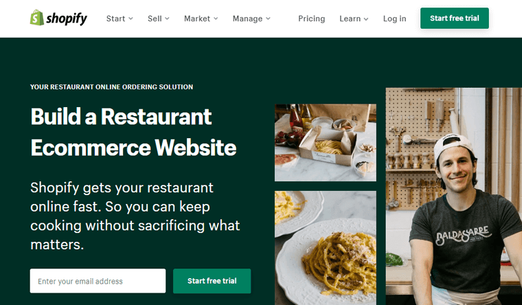 Shopify Restaurant eCommerce Site Builder and Restaurants Website Builder