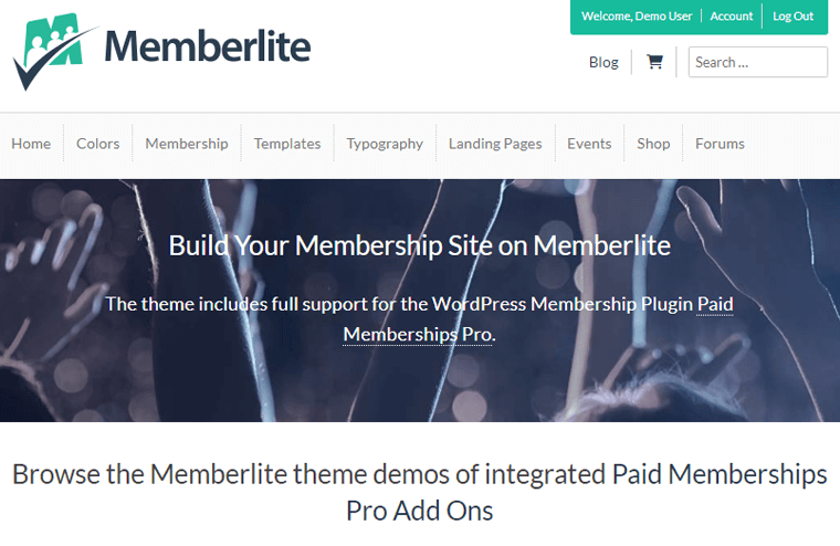 Memberlite Membership Website WordPress Template