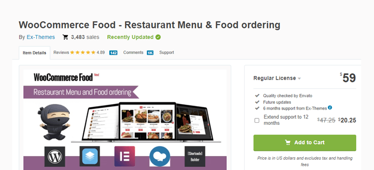 WooCommerce Food WordPress Food Delivery Plugin