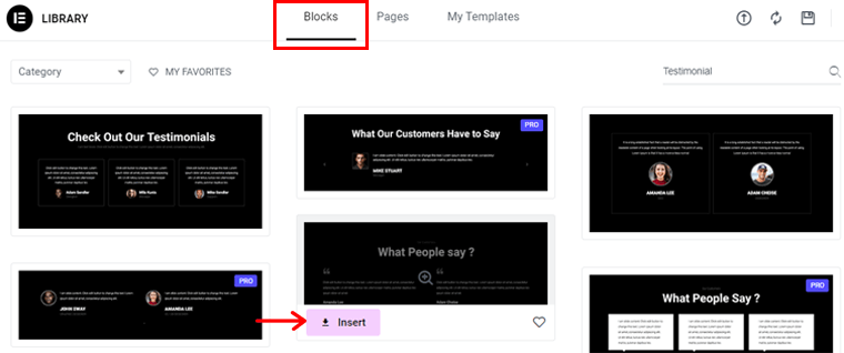 Block Insertion