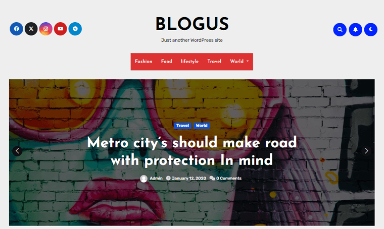 Blogus Best WordPress Blog Theme