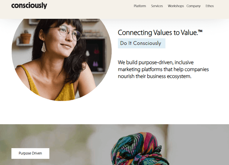 Consciously Agency Website Built With WordPress