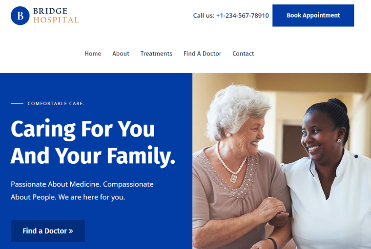 Bridge Best WordPress Themes For Therapists