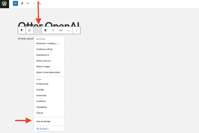 AI Toolbar